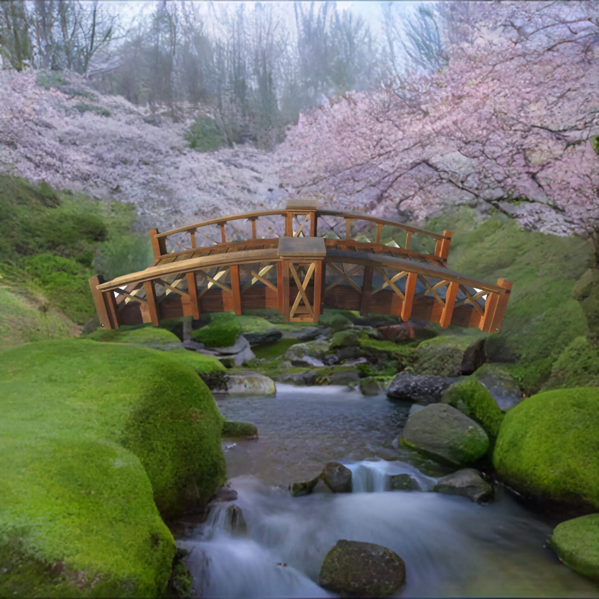 美品BRIDGE 43 Secret Garden Sams Gazebos Secret Garden Bridge 7 ft - Wayfair Canada